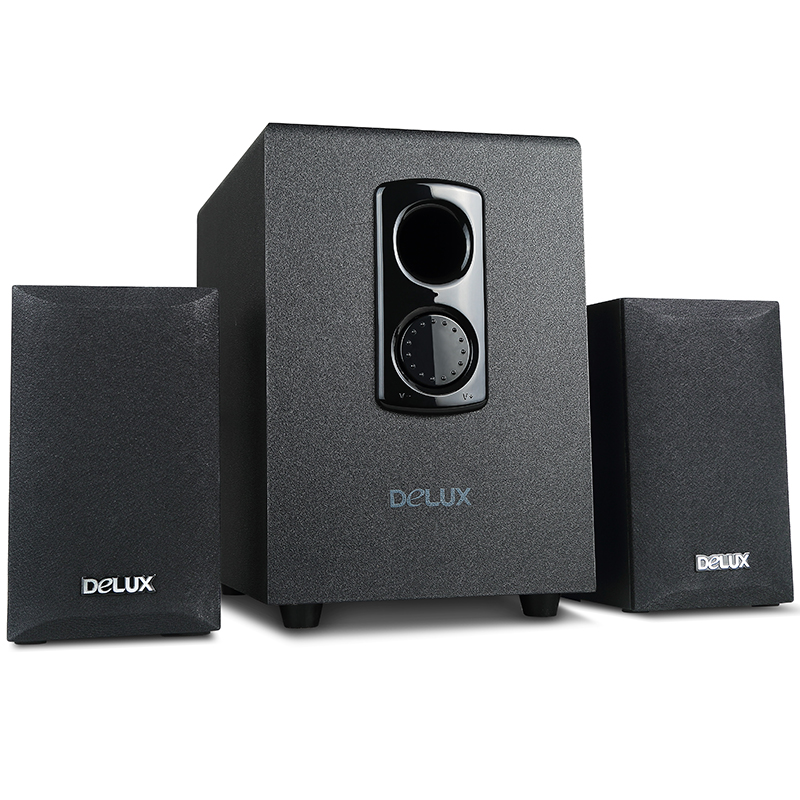 多彩/delux x550 多媒体2.1声道 电脑音箱黑色 经典装机家用 黑色