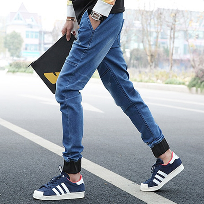 男士牛仔裤男韩版修身小脚裤子便宜价格 质量