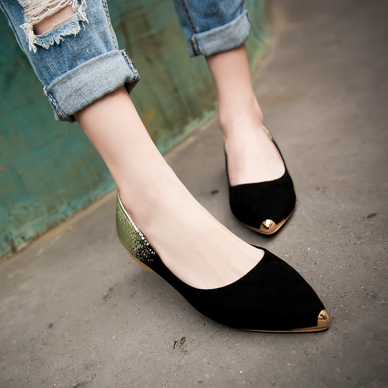 黑色单跟鞋女春2016新款女
