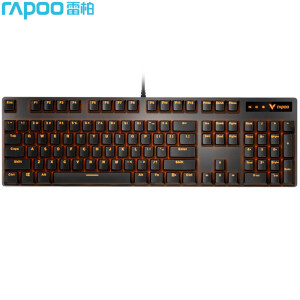 rapoo 雷柏 v500pro单光版 104键背光机械键盘 黑色 红轴 主图