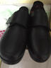豪杰奔馳媽媽鞋真皮平底中年女皮鞋春秋款中老年單鞋女深口平跟大碼女鞋老人加肥加寬軟底防滑奶奶鞋 黑色 37 曬單實(shí)拍圖