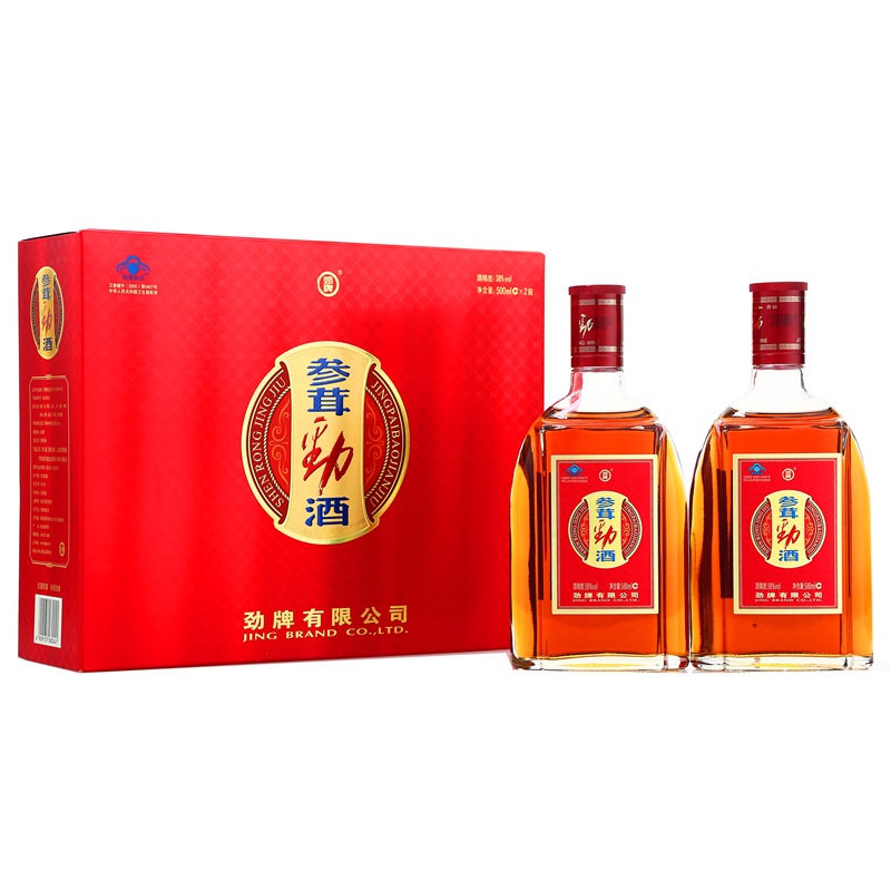 劲牌 参茸劲酒 38度 500ml*2瓶 礼盒装