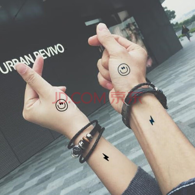 念凝笑脸纹身贴防水男女情侣仿真刺青小清新韩版手腕纹身贴纸5张笑脸 5张随机图案 图片价格品牌报价 京东