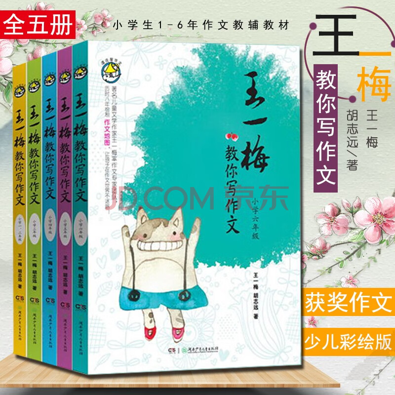 全5册王一梅教你写作文小学少儿彩绘版小学生1 6年作文教辅教材手绘版作文一梅优秀满分获奖作文a 摘要书评试读 京东图书