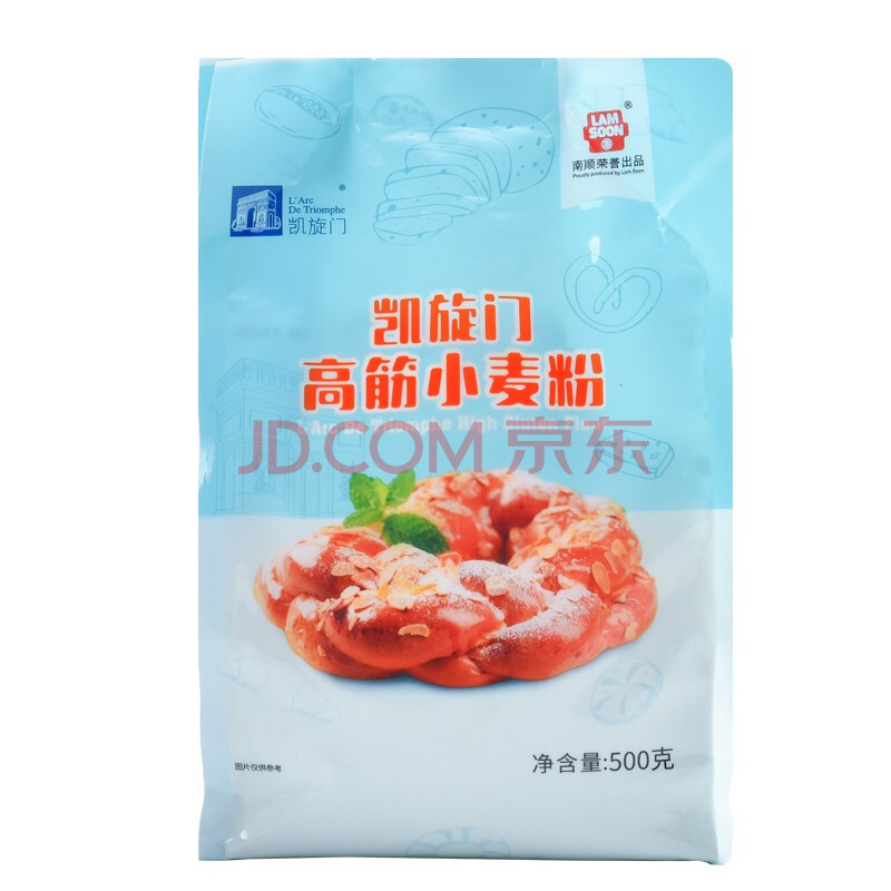 面粉烘焙糕点蛋糕粉饼干小麦粉小包家用原料糯米糕汤圆麻薯糍粑年糕南瓜饼原材料南顺凯旋门高筋粉500g 3 图片价格品牌报价 京东