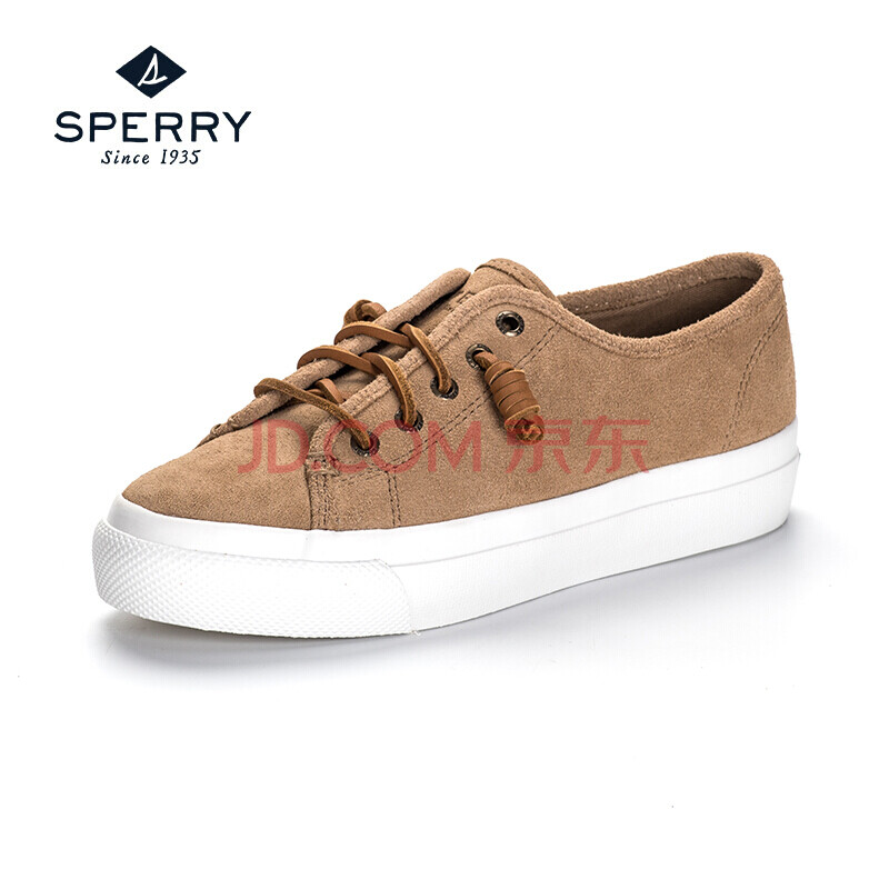Sperry休闲鞋 Sperry 美国女鞋厚底皮革系带低帮休闲鞋sky Sail Suede 棕色39 行情报价价格评测 京东