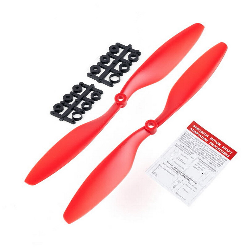 10'' 4.5R 1045R Counter Rotating Propeller Prop Motor Shaft RC Mode