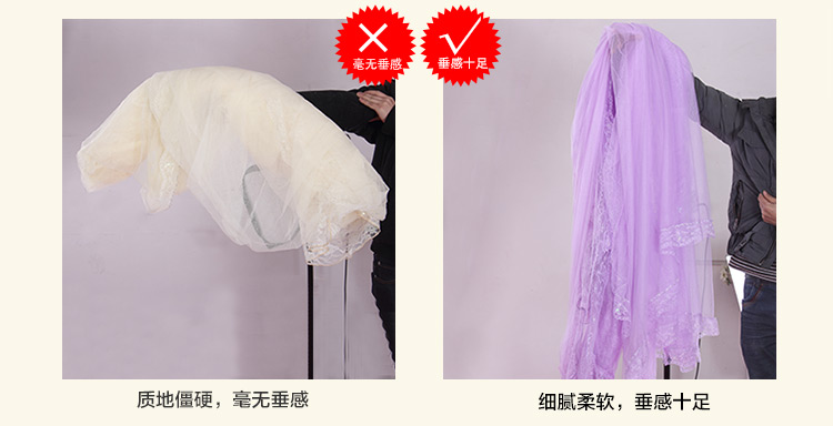 芭黎春 蚊帐  宫廷三开门不锈钢落地方顶纹账 1.8米床 夏日梦舞-玉 1.8m床