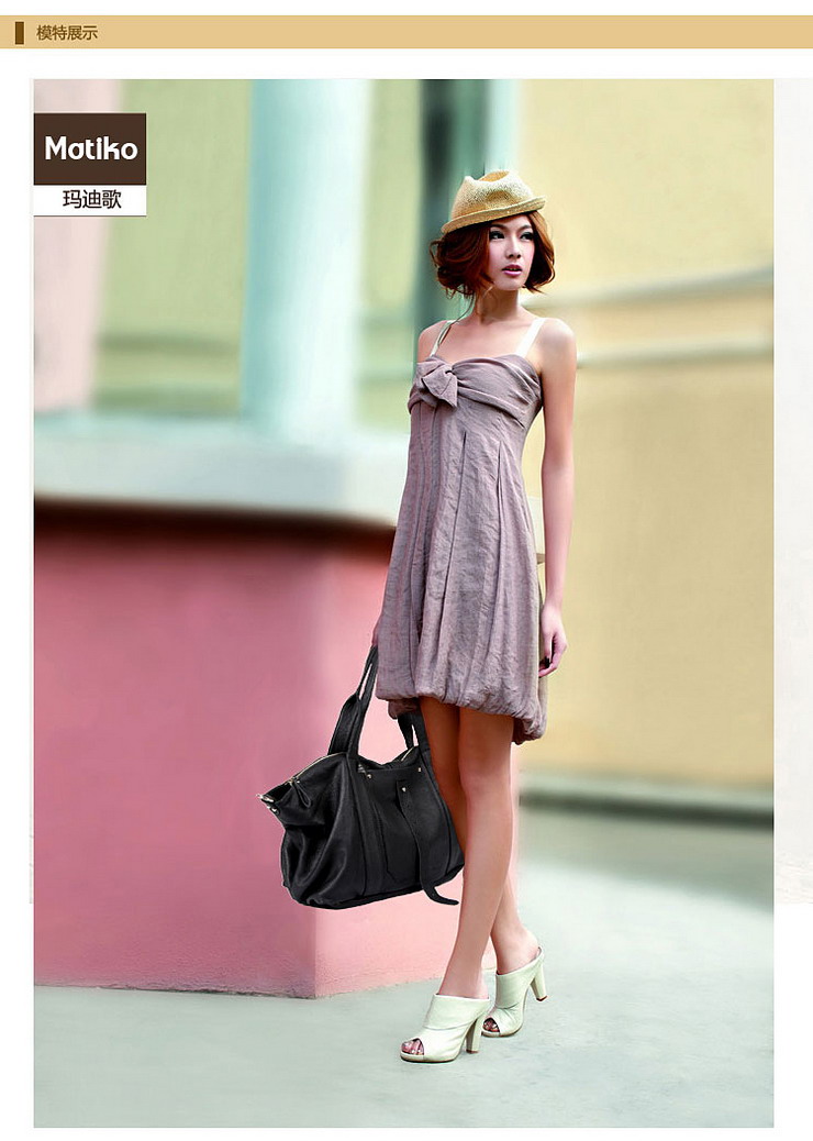 玛迪歌matiko2012年新款欧美休闲真皮羊皮超大容量单肩斜挎包md0072