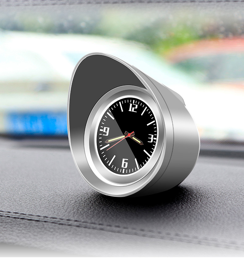 益君健 奔驰车载时钟夜光 汽车车用中控仪表台时钟表摆件装饰品 新款