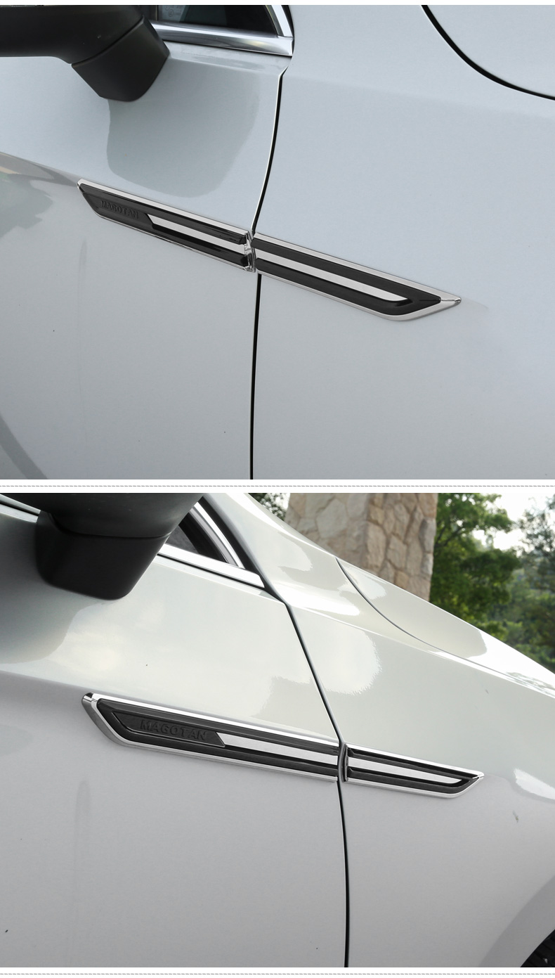 17/18/19款一汽大众新迈腾b8改装叶子板侧标车标贴车身装饰亮条 2019