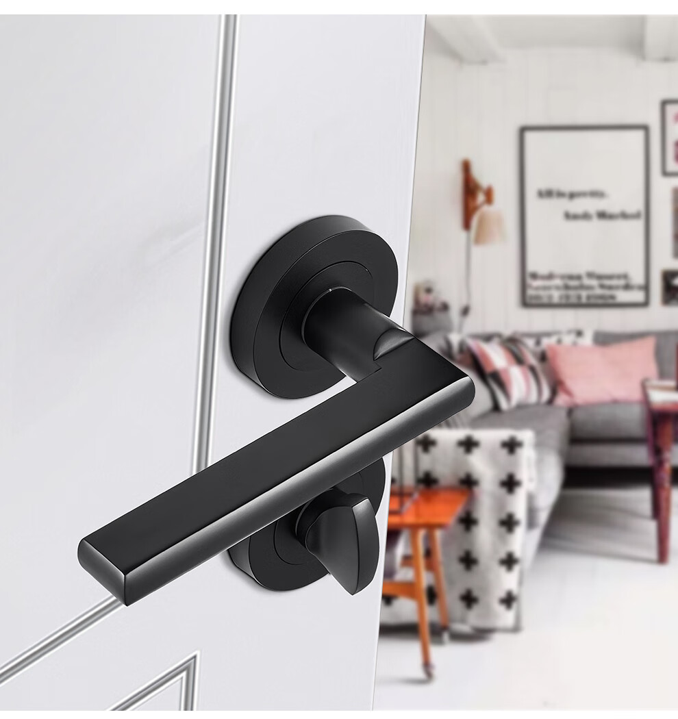 固特gute隐形门锁单面锁暗锁室内卧室背景墙门隐藏门锁亮铬色7203单面