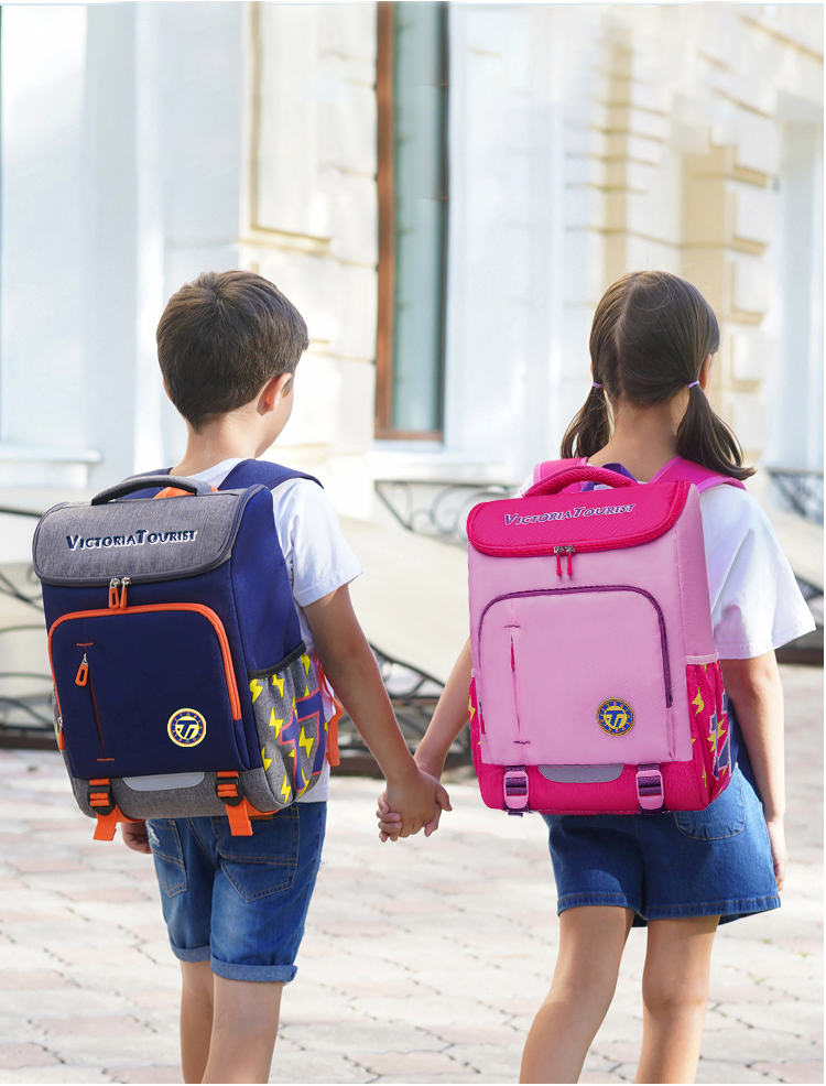 VICTORIATOURIST Lightweight Middle School Girls Backpack High Capacity Stylish 3-6 Grade Student School Bag 3