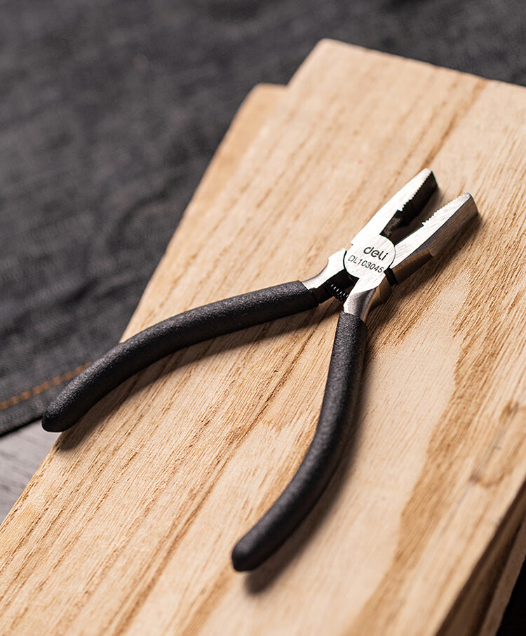 得力deli尖嘴钳斜口钳子小号手工迷你老虎钳多功能diy饰品钢丝钳大全