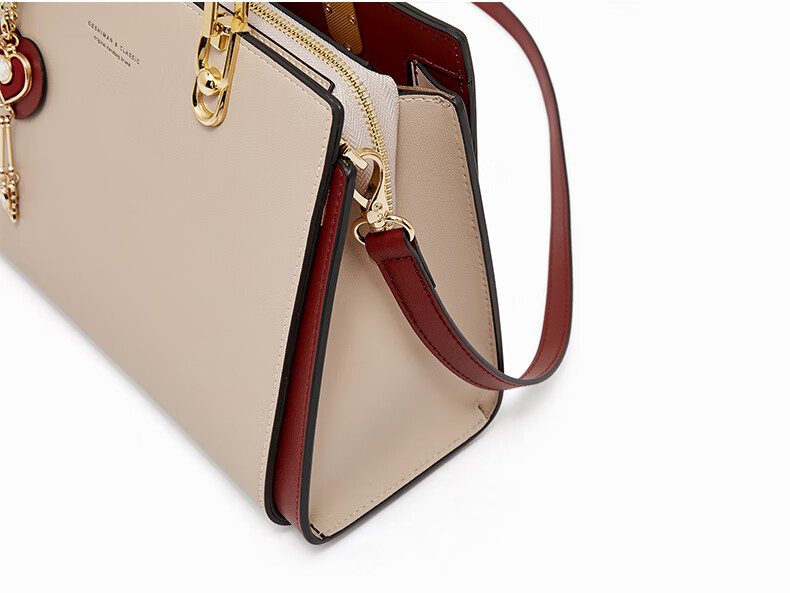 Geshiman Luxury Handbag Brand, Mom's Crossbody Bag, Shoulder Commuter Bag, Birthday Gift, 7266, Beige 3