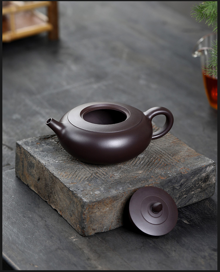 金镶玉国工许建平老师全手工制作宜兴原矿紫砂壶陶瓷紫茄泥茶壶带过滤