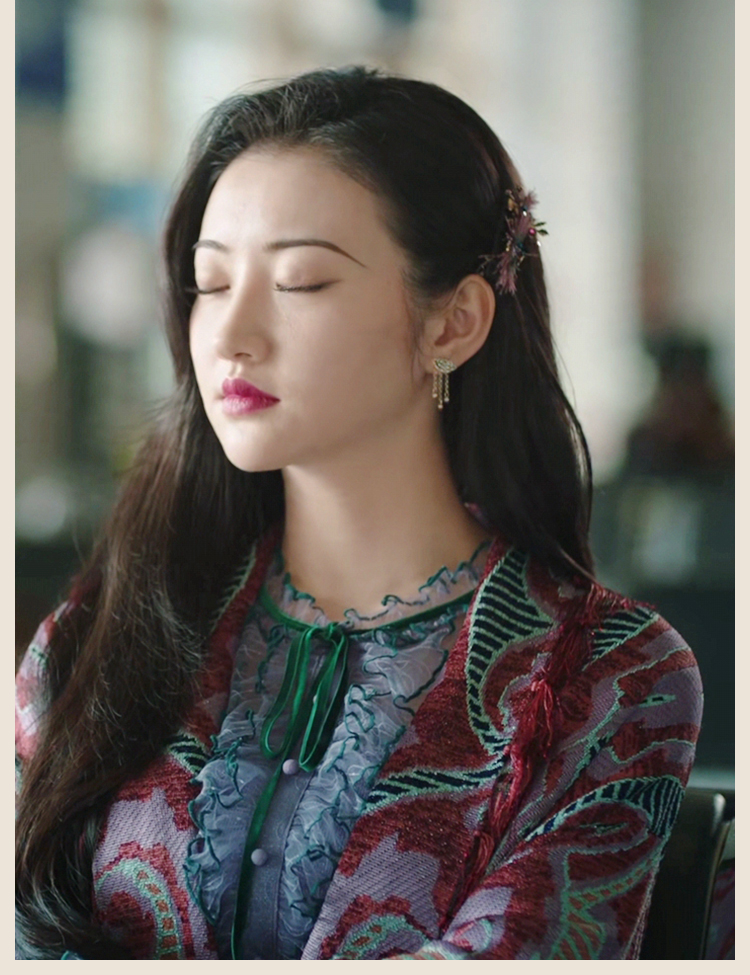 龙隐司藤中式复古耳环女士款耳坠流苏银耳钉同款文艺气质耳饰送女友本