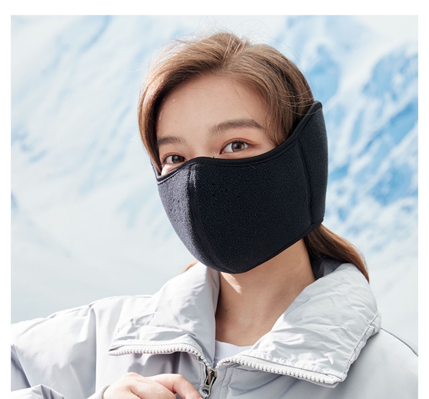 漾梦江防寒面罩女冬季加厚防风护脸护耳朵冬天骑行电动车防冻保暖口罩