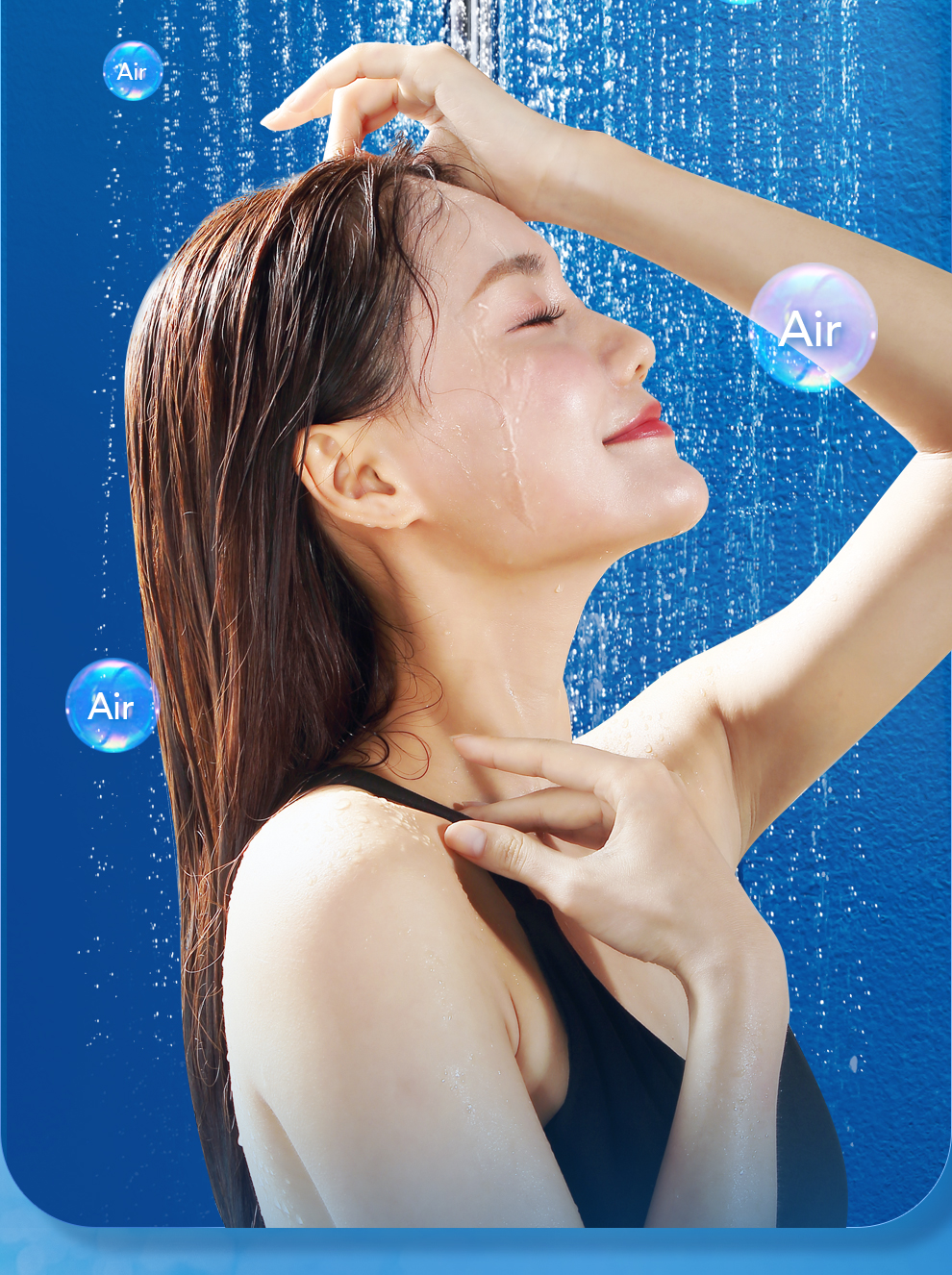 浪鲸(ssww)淋浴花洒钢琴按键出水花洒套装大顶喷淋浴花洒组合精铜主体