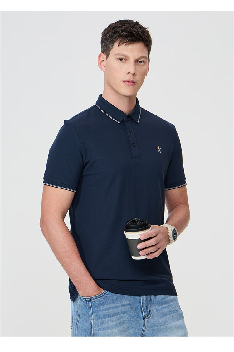 DANCING WOLVES POLO Shirt for Men, Summer Cool-Feeling Collared Short-Sleeve T-Shirt, Antibacterial And Anti-Mite, Suitable for Commuting, Skin-Friendly, Versatile Top for Me 13