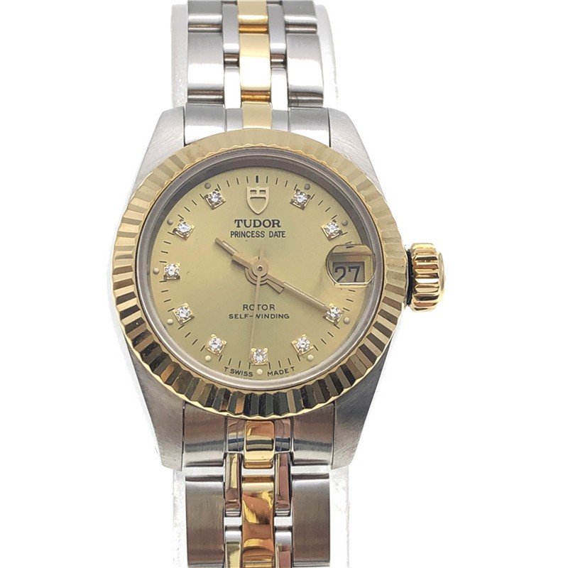 【二手95新】帝舵女表公主系列18k金自动机械钻石刻度92513奢侈品22.