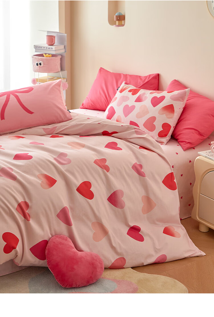 Dohia Home Textiles Pure Cotton Bedding Set, Double Size 100% Cotton Bedsheet Duvet Cover Bedding Set, 1.8m 229*230cm 2