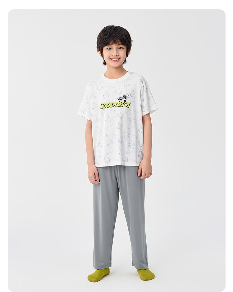 Balabala Summer Pajama Set Air Conditioning Clothes Boys Homewear [Designer SICO Mall Same Style] 206225171105 23