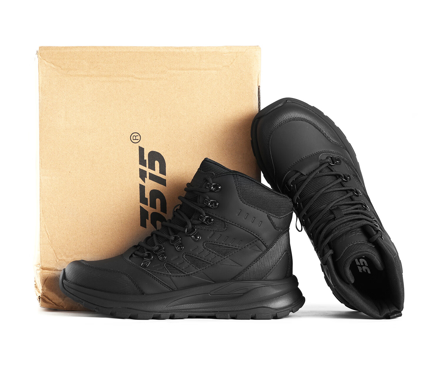3515 Men's Outdoor Anti-Puncture Hiking Boots Non-Slip Wear-Resistant Training Combat Boots Black Size 43 21
