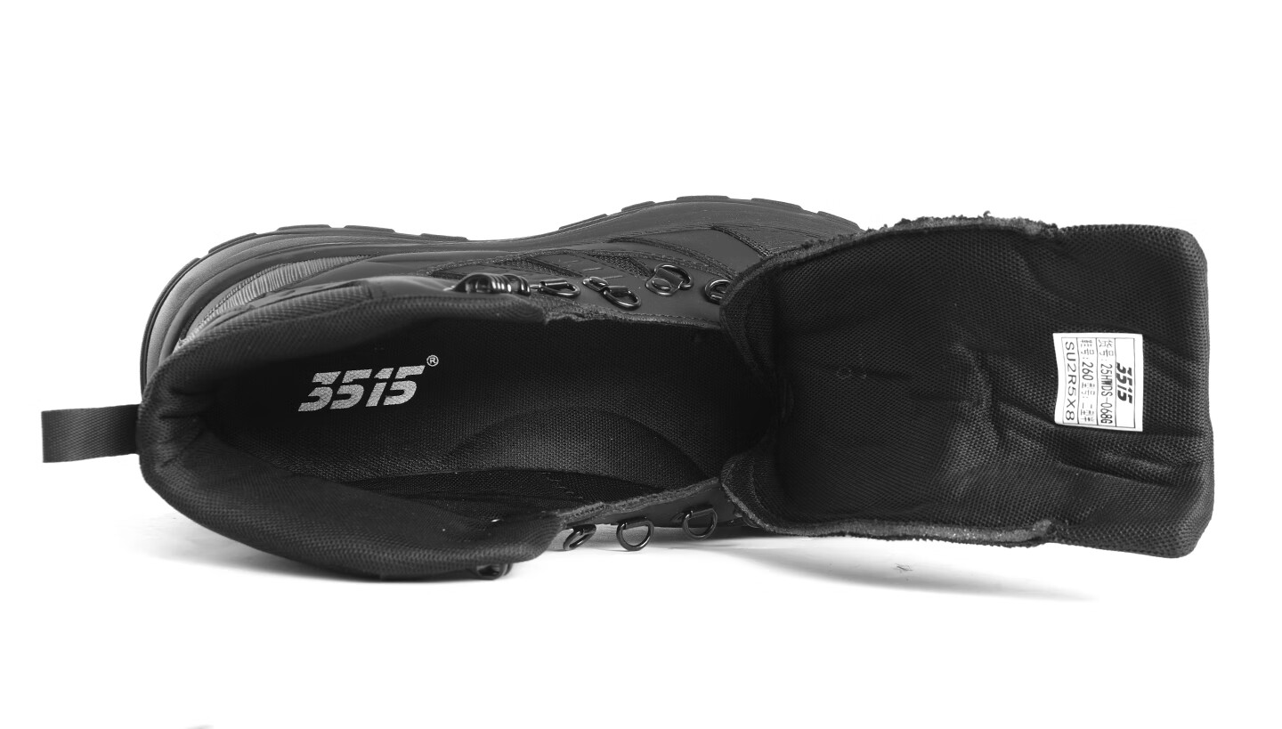 3515 Men's Outdoor Anti-Puncture Hiking Boots Non-Slip Wear-Resistant Training Combat Boots Black Size 43 12