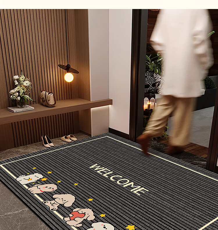 Bodisi Entrance Door Mat, Customizable Water-Absorbent Non-Slip Floor Mat for Entryway and Bathroom, 120x80CM 5
