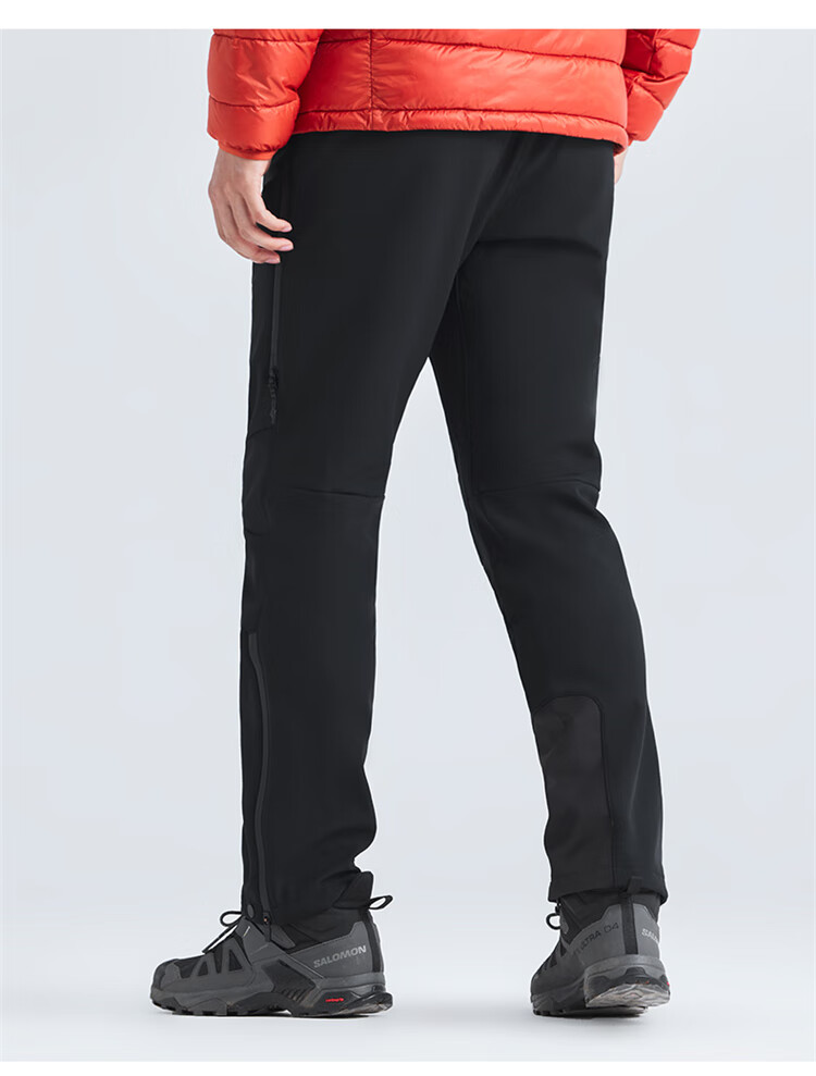 Toread [Six-Panel Plus Fleece with Membrane] Men's Softshell Pants Spring Outdoor Sports Warm Windproof Hiking Trousers 18