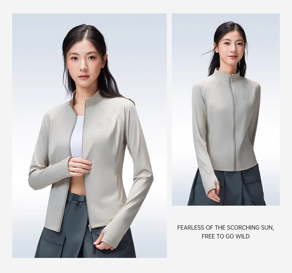 CAMEL Outdoor Women's Short Slim Breathable Cooling Sunscreen Jacket 2026 Spring Summer New 1167 17