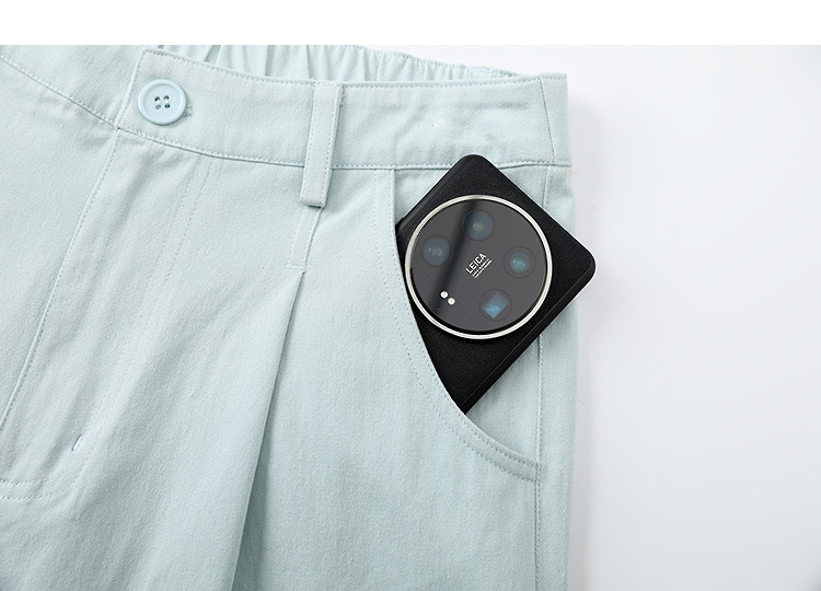 Demana Oxygen Pure Cotton Spring Nine-Point Curved Seam Pleated Minimalist Micro-Cocoon Slimming Casual Pants for Women Premium Feel 16