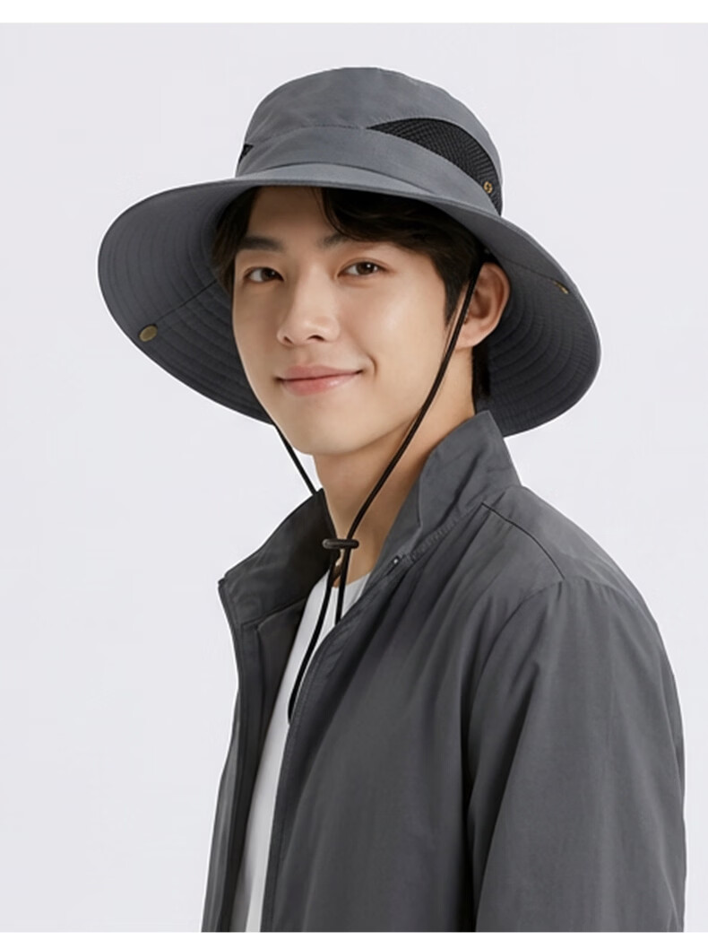 CARTELO Men's Sun Protection Hat UV Protection Fishing Bucket Hat Outdoor Summer Sunshade Cap 9