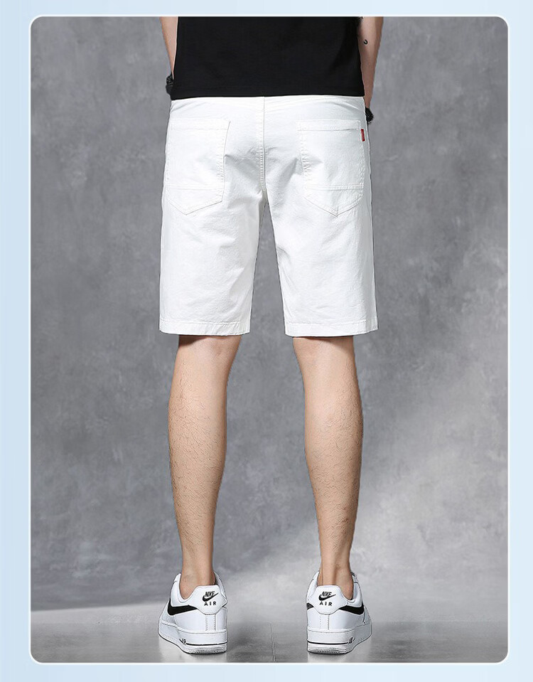 JEEP Men's Summer Casual Straight-Leg Shorts Loose Fit Outdoor Five-Point Pants Black 29 10