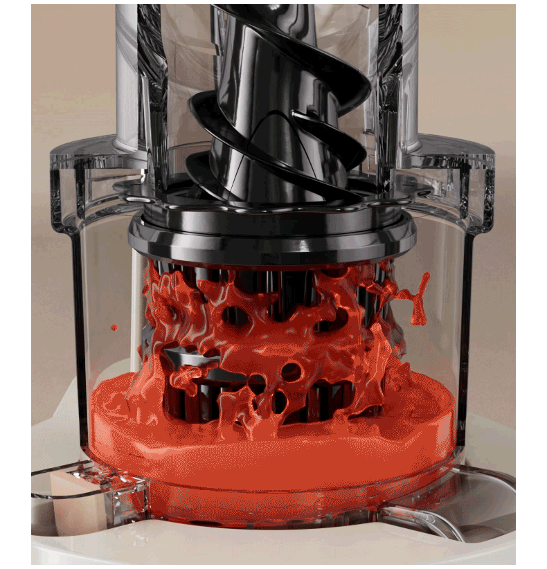 APIXINTL Japanese Anben Su Juicer, 136mm Large Diameter Fully Automatic Juicer with Pulp Separation, Home Multi-Juice Fruit And Vegetable Machine, Electric Juicing Cup 8