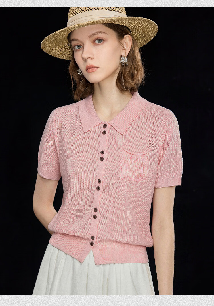 Wudao Women's High-End Short Sleeve T-Shirt 2026 New Fashionable Summer Top 9
