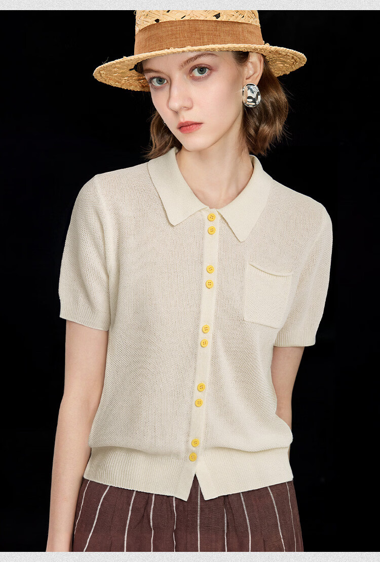 Wudao Women's High-End Short Sleeve T-Shirt 2026 New Fashionable Summer Top 6