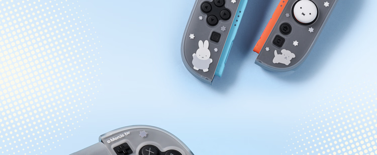 Jixiang Nintendo Switch 2 Protective Case Miffy Semi-Transparent NS2 Controller Protective Set Cute Female Cartoon IP Collaboration Game Console Accessories Anti-Drop Miffy Official New Product 11