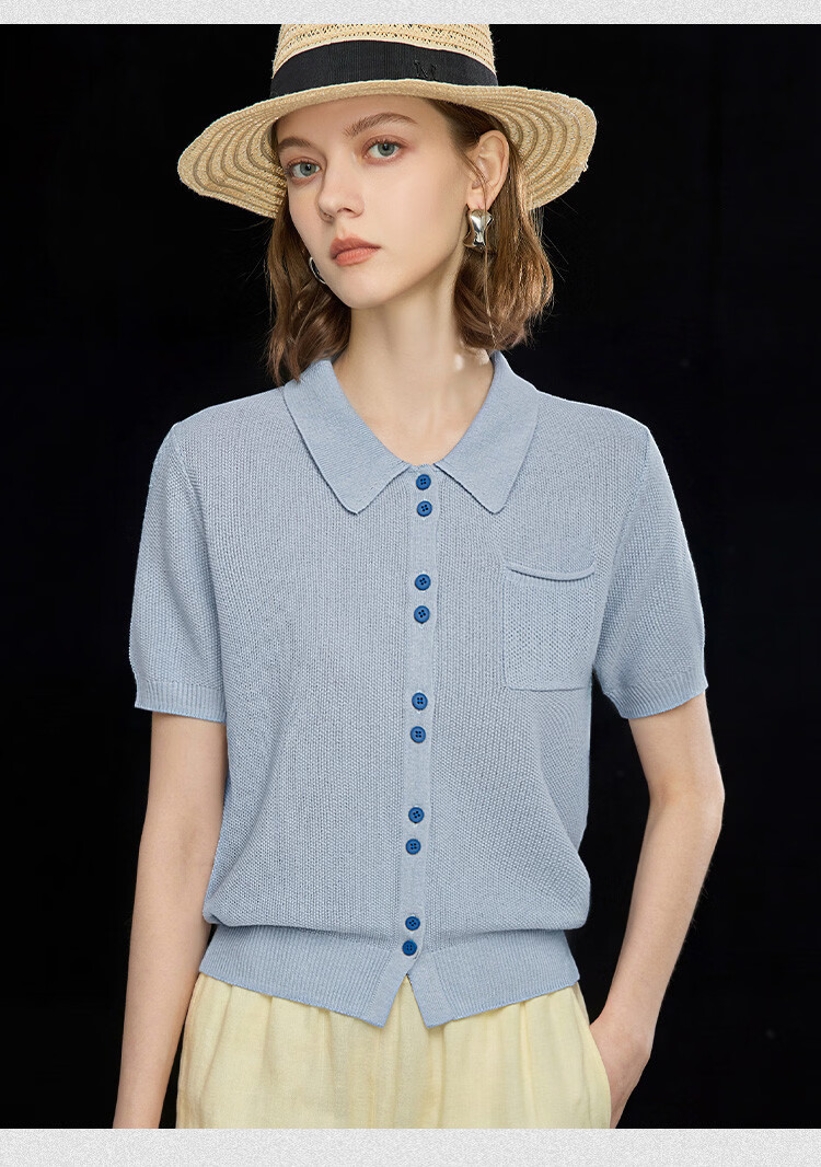 Wudao Women's High-End Short Sleeve T-Shirt 2026 New Fashionable Summer Top 11