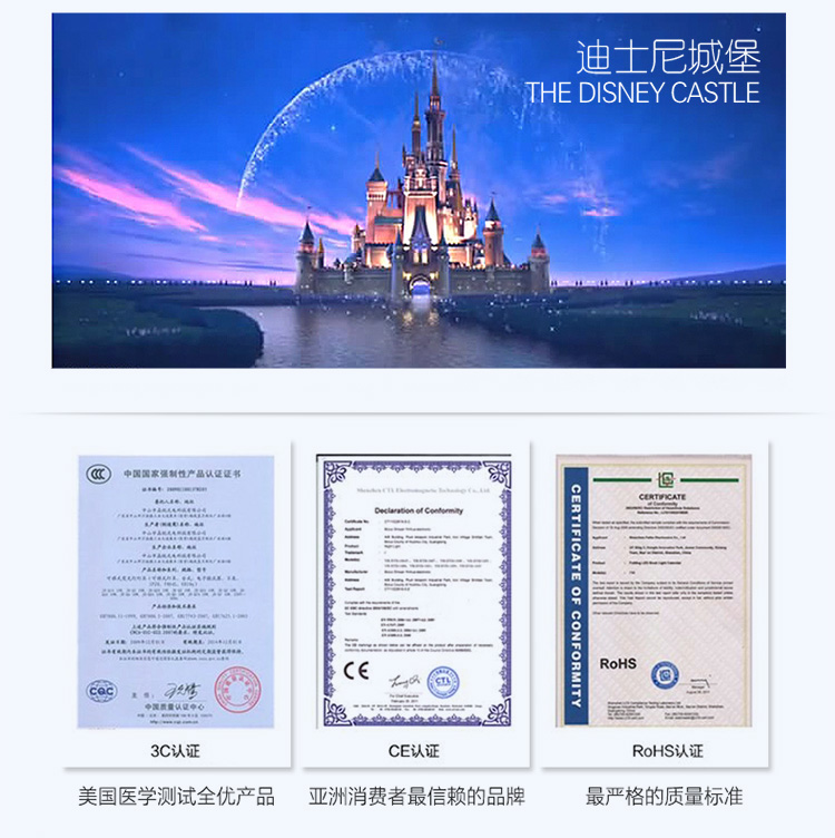 迪士尼休闲随手杯550ML学生壶安全无毒无味防漏办公水杯GX5833蓝色