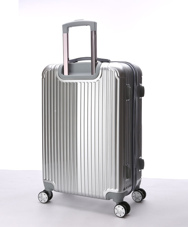 拉杆箱20英寸 pc abs时尚轻盈登机箱旅行行李箱 男女 万向轮5529银