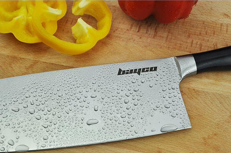 拜格BAYCO不锈钢刀具套组6件套 BD2209厨房多用刀组合套刀含底座