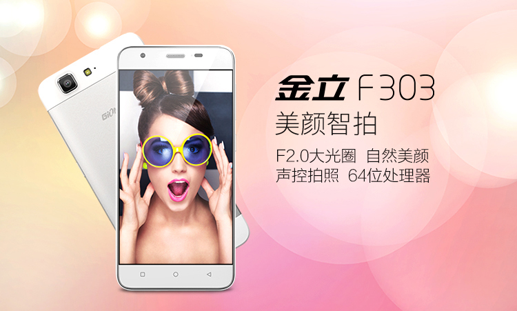 金立 F303  酷月银 移动4G手机 双卡双待