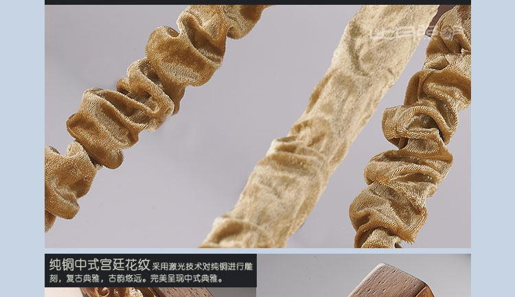 比月中式吊灯客厅云石灯红木灯现代实木餐厅圆形实木吊灯3302 38cm 八头
