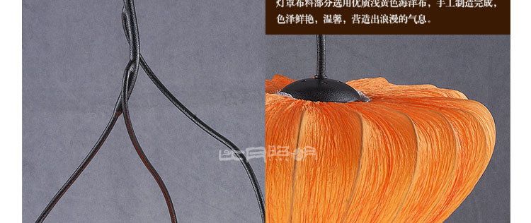 比月照明 现代中式灯具新古典海洋布艺客厅餐厅装饰酒吧吊灯3339 白色50cm 52cm