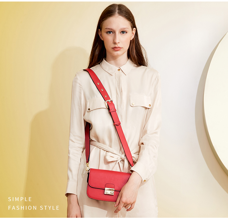 马连奴奥兰迪marinoorlandi甜美女包 单肩包 红色_现价522元