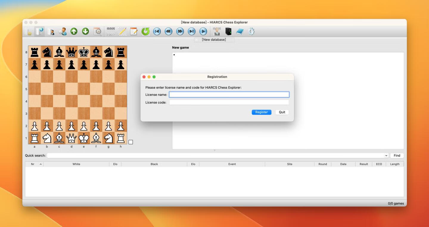 HIARCS Chess Explorer for Mac v1.12.2注册版 国际象棋数据库软件