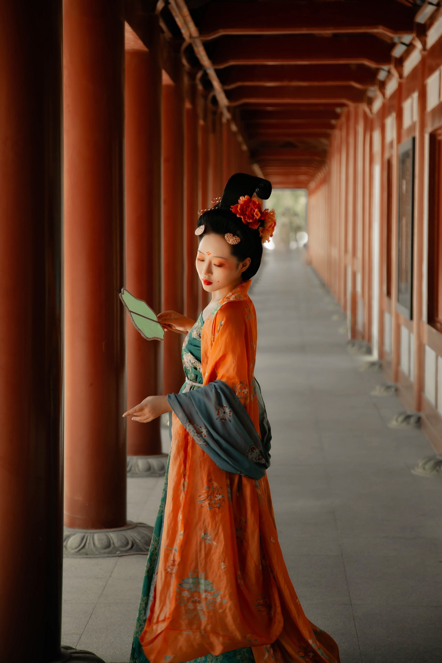 汉服古装美女 赏沉鱼落雁,观闭月羞花