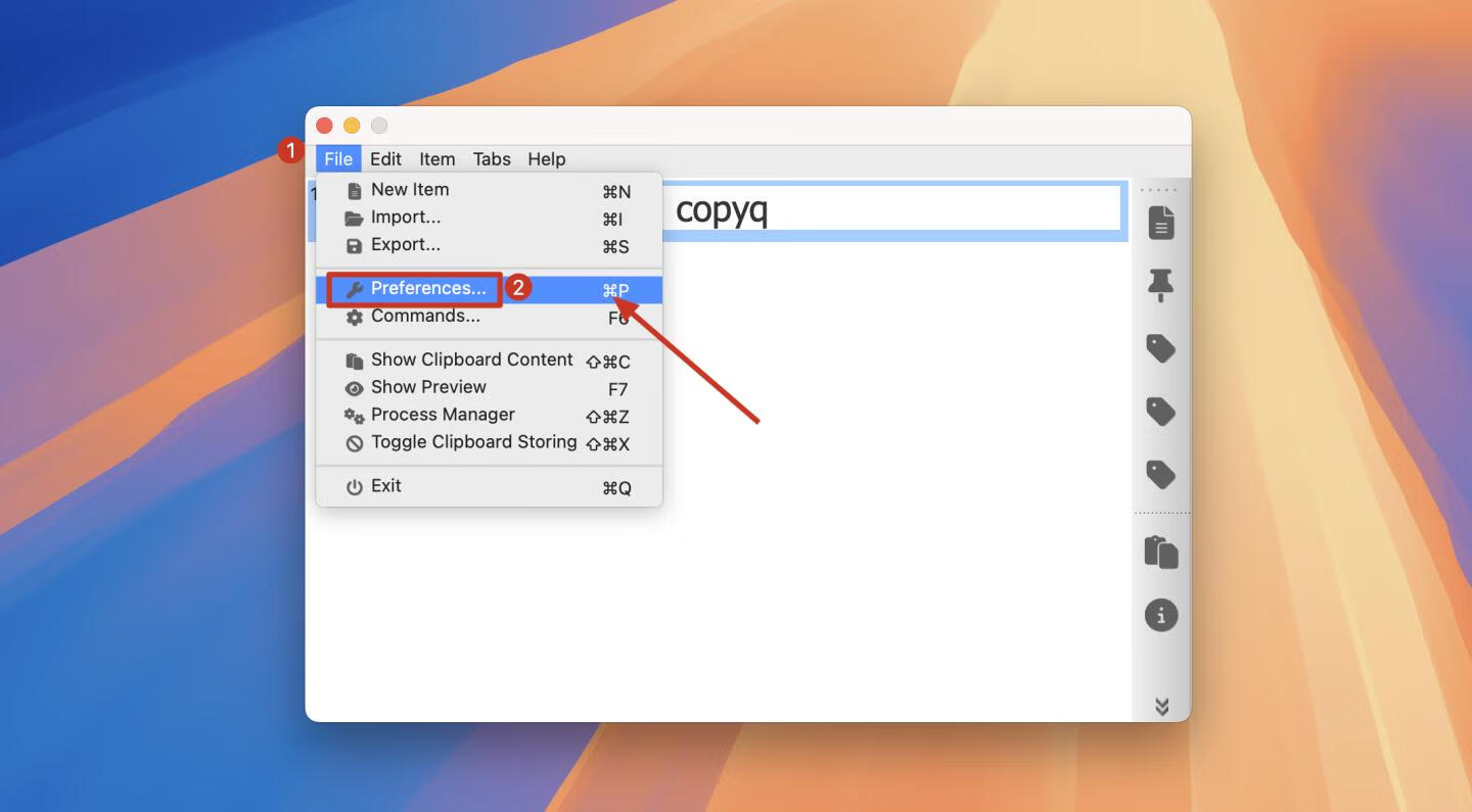 CopyQ for mac v9.0.0 中文版 开源剪贴板管理器